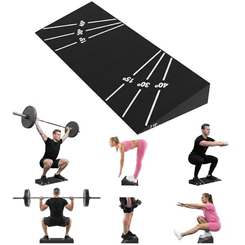 Garvee Squat Wedge Block 15° - Slant Board with 15°/30°/40° Angle Markings