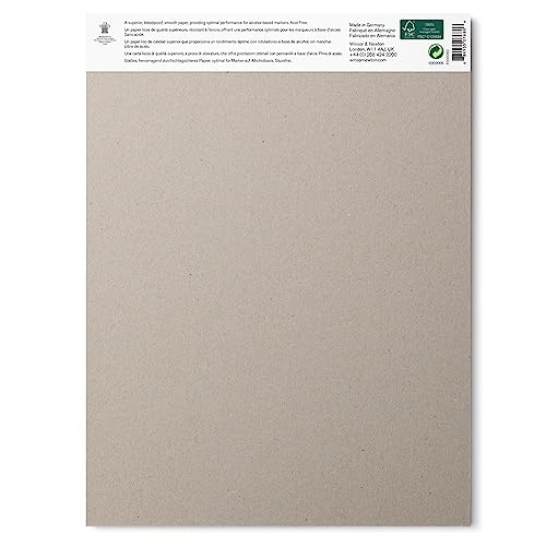 Winsor & Newton Classic Bleedproof Marker Pad, 9" x 12", 50 Sheets, 75 GSM | Bleedproof, 75gsm, Specially Treated Paper, Smoot, Matte, Archival Quality, Desiged for Optimal Marker Performance - size: 9" x 12", style: Classical