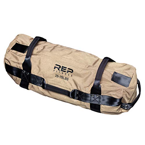 REP Fitness Adjustable Sandbag 1000D Cordura 5-200 Lbs 7 Reinforced Handles Water-Resistant Quick-Dry Small XL Functional Strongman Training Workout Cross-Fit Weighted Bag Exercise Gym Heavy - color: Medium-Tan
