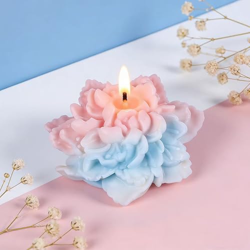 Tulip Flower Petal Mold - Cylinder Molds Silicone Wave Spiral Candle Mold - Silicone Resin Casting Molds for Candle & Resin & Soap Craft Supplies - color: xre-ZW-361