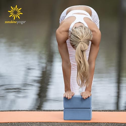 Bulk 4in Foam Yoga Blocks, 10 Pack - color: Slate