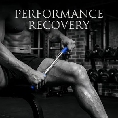 17.5”Muscle Roller Massage Roller Stick for Myofascial Release - color: Blue