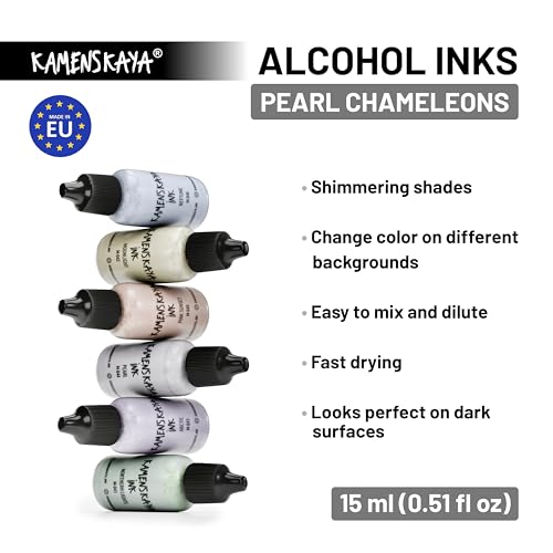 Kamenskaya Alcohol Ink Set with Alcohol Ink Blending Solution