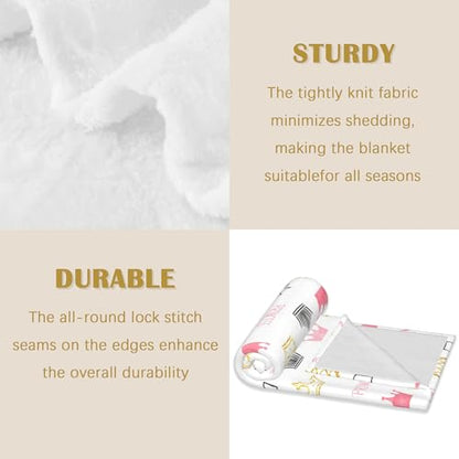 Pink Crown Blanket,Cute Soft Lightweight Throw Blanket for Sofa Couch Bed Room 50x60 inch - color: Crown