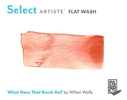 Princeton Select Artiste Flat Wash Brush, Synthetic, Short Handle, Size 1/2 inch, 1 Count - size: Size 1/2 inch