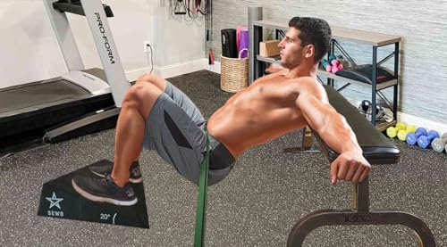 SEWD Extra Large 20 Degree Slant Board Squat Wedge | Heel Elevated Squat, Knees Over Toes, Deadlifts, For Home Gym and Personal Trainers