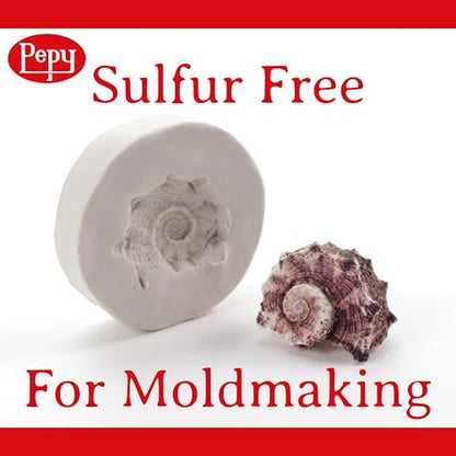 Pepy Reusable and Non-Drying Oil-Based Plasticine Modeling Clay, White, 6 Pounds, Sulfur-Free & Non-Toxic, Great for Kids, Beginners, and Artists, Perfect for Arts and Crafts Projects