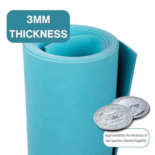 LotusFoam EVA Foam Sheet 3mm – 44"x 85" Craft Foam for Cosplay, Costumes & DIY, High Density 130 kg/m3, Heat Shapeable, Paintable, 35 Colors (Beach Sand) - Beach Sand - color: Beach Sand