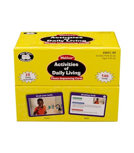 Super Duper Publications | Webber® Activities of Daily Living Photo Sequencing Cards | Educational Learning Resource for Children