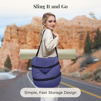 Syrinx Meditation Cushion Set – Zafu Yoga Floor Pillow with Knee Support Pads, Buckwheat Hull Filling, Carry Bag & Zabuton-Style Base