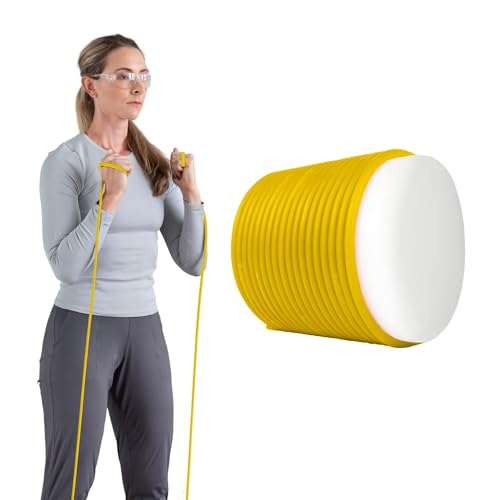 THERABAND Resistance Tubing, Physical Exercise Band, Workout, 100', Yellow - color: Yellow, Thin (Level 1), size: 100 Foot