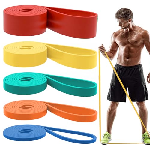 Resistance Bands, Pull Up Assist Bands - Workout Bands, Eexercise Bands, Long Resistance Bands Set for Working Out, Fitness, Training, Physical Therapy for Men Women - color: Blue