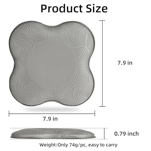 2-4 Pack Yoga Knee Pads, TPE Cushion for Pilates Exercise - color: 4pcs grey