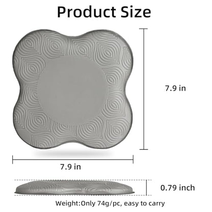 2-4 Pack Yoga Knee Pads, TPE Cushion for Pilates Exercise - color: 4pcs grey