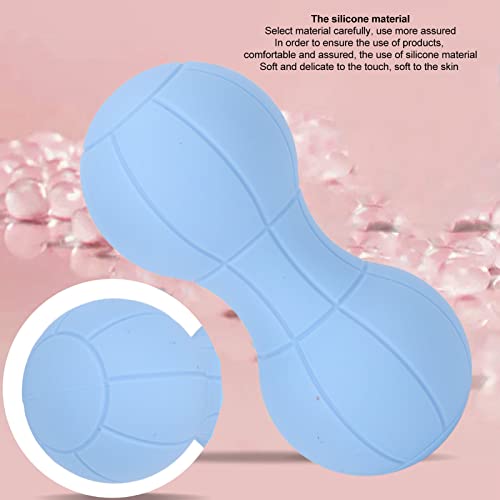 Uxsiya Double Deep Tissue Peanut Massage Ball Soft Silicone Massage Ball for Neck Back Legs Shoulders HIPS