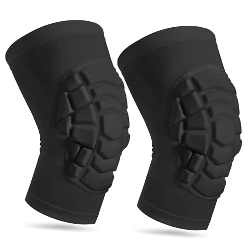 Wrestling Knee Pads for Kids Youth Adult, Knee Compression Sleeve for Basketball Volleyball Football, 1 Pair Short Knee Pads Sleeves ((#2) Black-2pcs,Large) - color: (#2) Black-2pcs, size: Large