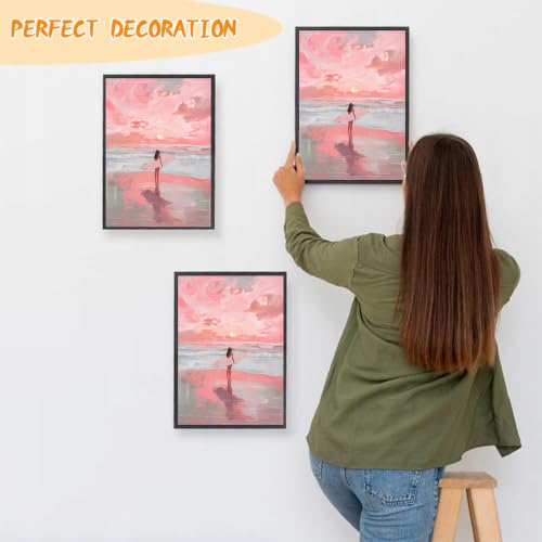 GUMITOON Diamond Art Kits for Adults-Pink Bow Full Drill Diamond Dots Paintings for Beginners, Round 5D Paint with Diamonds Pictures Gem Art Painting Kits DIY Crafts Kits 12"x16" QCY-149 - color: QCY-172