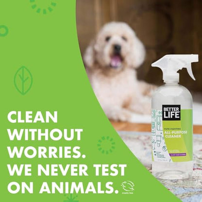 Better Life All Purpose Cleaner - Multipurpose Home and Kitchen Cleaning Spray for Glass, Countertops, Appliances, Upholstery & More - Multi-surface Spray Cleaner - 32oz Clary Sage & Citrus - size: 32 Fl Oz (Pack of 1)