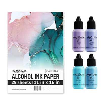 Alcohol Ink Set with Alcohol Ink Paper