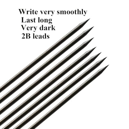 400 Pcs 2.0mm Mechanical Pencils Leads 2B Pencil Refills | 2.0mm Bold Thick Pencil Leads With 2 Sharpeners And 2 Tubes For Drafting Sketching Artist School Office Students Stationery ﻿