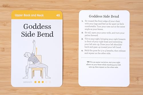 Chair Yoga Deck: 75 Simple Poses for Improved Strength, Mobility, and Flexibility