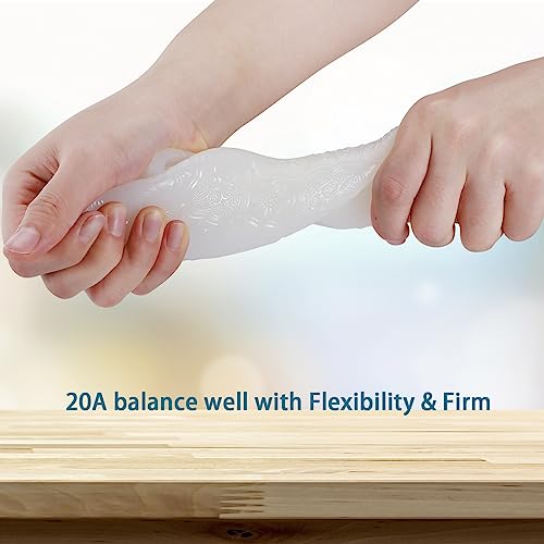 BBDINO Silicone Mold Making Kit, Mold Making Silicone 20A Translucent 4.4 lbs, Liquid Silicone for Mold Making 1:1 by Volume, Ideal for Casting Resin, Soap, Plaster, Wax Silicone Molds | 1A:1B Mixing -Self Degassing -4 Hrs Quick Cure -Flexible & Firm Well