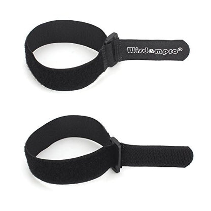 Wisdompro 12 Pack 1 x 12 Inch Long Hook and Loop Tie Down Straps Heavy Duty - size: 1 x 12 Inch, 12 Pack