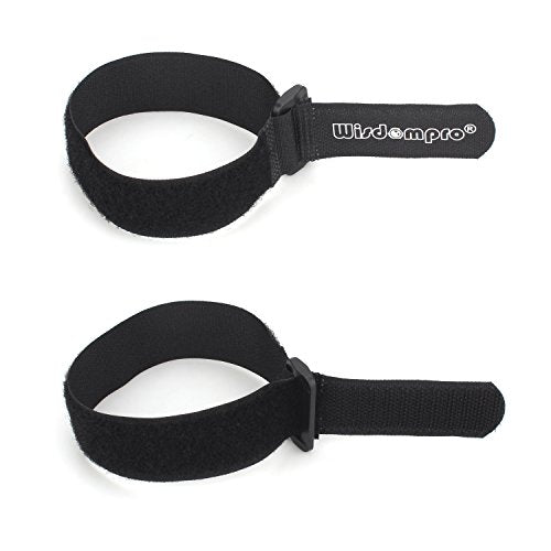 Wisdompro 12 Pack 1 x 12 Inch Long Hook and Loop Tie Down Straps Heavy Duty - size: 1 x 12 Inch, 12 Pack