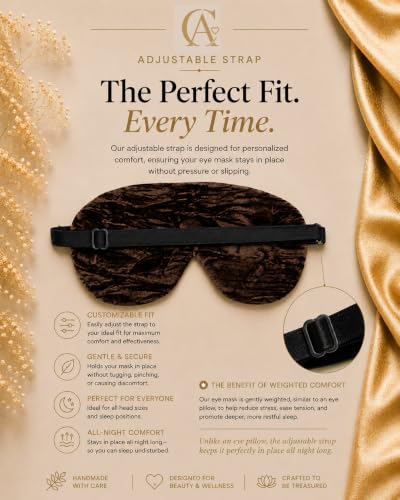 Opulence Handmade Opulence Sleep Eye Mask Yoga Pillow - Weighted Flaxseed Fill, Lavender Scented, Satin & Velvet, Adjustable Strap, Ideal for Meditation & Restful Sleep - Birds in Paradise - color: Birds in Paradise