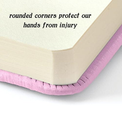 5" x 5" Hardcover Sketch Book,58 Sheets Small Mixed Media Pocket Sketch Pad | PU Cover,150 GSM Acid Free Artist Drawing Paper,Travel Journal Blank Notebook for Adults Sketching,Illustration.Purple Pink - color: 150gsm PU-purple pink
