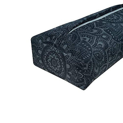 yogadesignlab | The Yoga Bolster | Comfortable, Supportive Eco-Friendly Luxury Yoga Cushion | Recycled Plastic Bottle Microfiber | Natural Cotton, Foam Filling