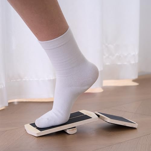 Foot & Ankle Strengthener Kit – Ankle Balance Board for Strength, Stability, Mobility & Injury Recovery – Complete Set with Beginner & Advanced Bars, 2 sizes Cork Balls, Manual & Carry Bag