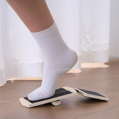Foot & Ankle Strengthener Kit – Ankle Balance Board for Strength, Stability, Mobility & Injury Recovery – Complete Set with Beginner & Advanced Bars, 2 sizes Cork Balls, Manual & Carry Bag