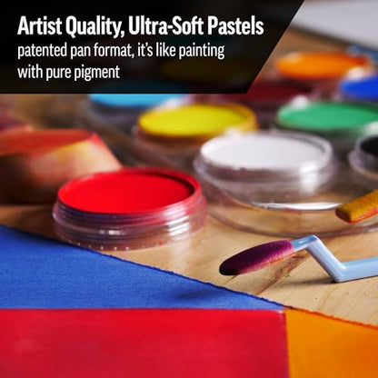 PanPastel Artist Pastels by GOLDEN, Red Iron Oxide Shade, 2.44” / 62mm Pan Diameter, Professional Artist Pastels, Unique Pan Format (cake-like) - color: Red Iron Oxide Shade, size: 9 ml (Pack of 1)