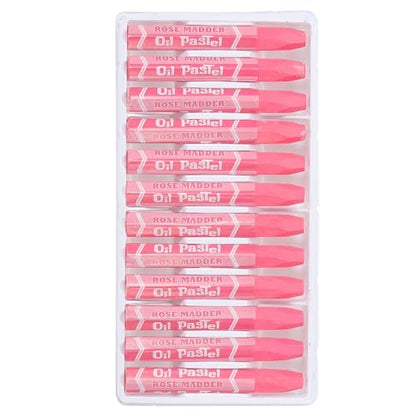 PATIKIL Rose Red Oil Pastels, 48Pcs Soft Oil Crayons Pastels Stick Vibrant and Creamy Art Supplies Bulk for Artists Beginners Art Painting Drawing Blending Graffiti Gallery - color: Rose Red