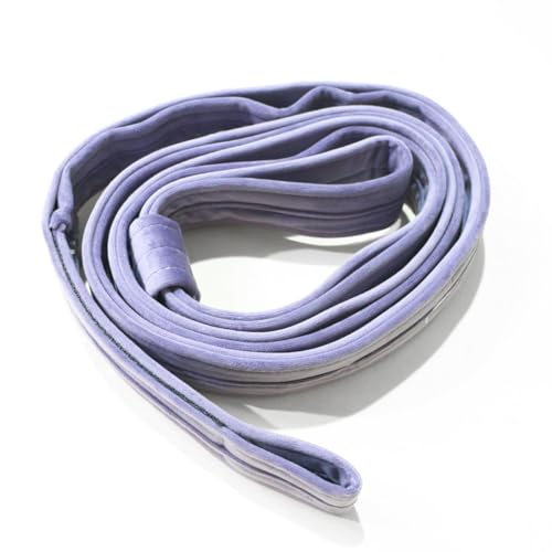 8.2ft 2.5m Aerial Straps Ropes Yoga Aerial Acrobatics Body Aerial Loop Trapeze Circus Apparatuses Equipment Three-Layer Straps 1 pairs - color: Light Purple