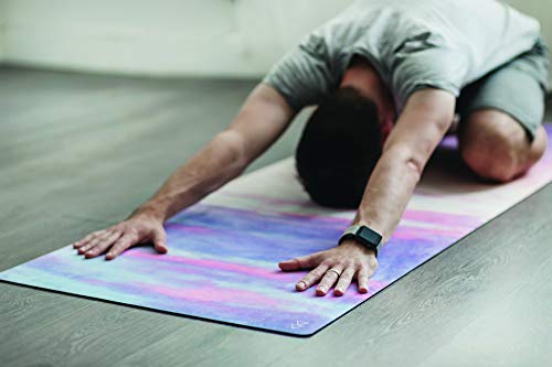 YOGA DESIGN LAB | The Combo Yoga Mat | Eco Luxury | Ideal for Hot Yoga, Power, Bikram, Ashtanga, Sweat | Studio Quality | Includes Carrying Strap! - color: Breathe, size: 1.5mm