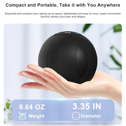Vibrating Massage Ball with 5-Speed Mode for Muscle Recovery, Myofascial Release - Deep Tissue Massage Ball for Trigger Point Massage - Mobility Ball Back & Hip Flexor Release Tool