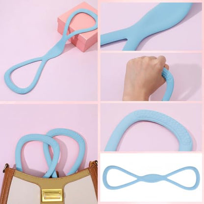 Arm Resistance Bands 8 Shaped Resistance Bands with Handles for Shoulder Back Arm Workout for Yoga Fitness Equipment - color: Blue