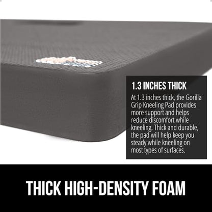 GORILLA GRIP® Extra Thick Foam Kneeling Pad for Gardening, 17.5x11 Charcoal - color: Charcoal