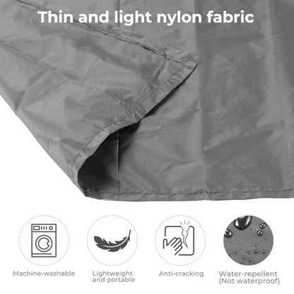 Pocket Picnic Blanket, Small Picnic Blanket 43x55" 2.54 oz Gray for 1-2 - color: Grey (Black Pack), size: 43x55″