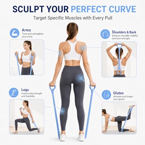 Flexbands 25LB Figure 8 Resistance Band, Exercise Band for Pilates Training