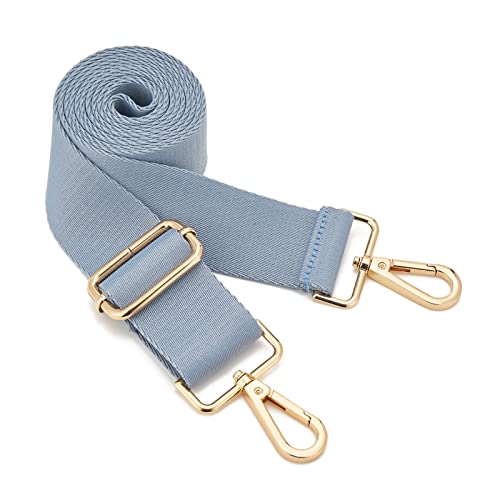 ZOOEASS Wide Shoulder Strap (Solid),Adjustable Replacement Belt Crossbody Canvas Bag Handbag - color: Cove Blue