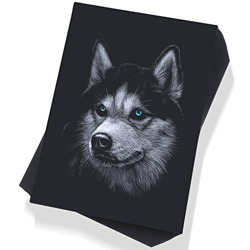 Crtiin 100 Sheets Black Sketch Drawing Paper Heavyweight 150 GSM /100 Lbs Artist Drawing Paper Sketchbook for Colored Pencil, Oil Pastel, Charcoal, Gel Pen, Chalk(9 x 12 Inches) - size: 9 x 12 Inches