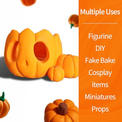 Air Dry Clay Lightweight, Flexible Modeling Clay for Adults Arts and Crafts | Professional & Moldable, Soft & No-Stick, Polymer Clay for Sculpting, Molding,Anime Figures,Making Costumes,DIY Projects - color: Orange