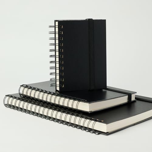 CuppaClip Sketch Book Hardcover Drawing Pad 300GSM Acid-Free Paper Spiral Bound Sketchbook 50 Sheets/100 Pages Art Supplies (Spiral Binding, 8.3x11.8in) - color: Spiral binding, size: 8.3x11.8in
