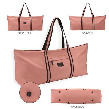 Large Yoga Mat Tote Sports Gym Pilates Carrier Shoe Bag for Women - color: Pink