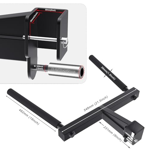 SELEWARE Squat Rack Attachment for Power Cage with 5/8" or 1" Holes - color: A: Dip Bar Attachment(2x2 Rack, 5/8 & 1" hole)