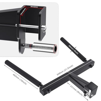 SELEWARE Squat Rack Attachment for Power Cage with 5/8" or 1" Holes - color: A: Dip Bar Attachment(2x2 Rack, 5/8 & 1" hole)