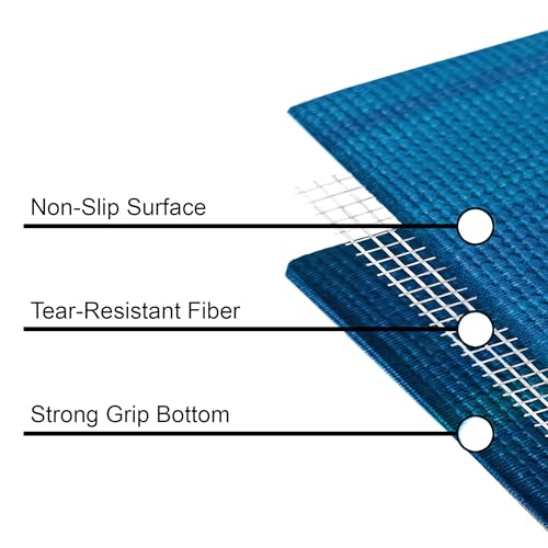 Mount Adams Vista Yoga Mat, 72"x24"x6mm Thick - color: Seabreeze with Grommets - 24 Inches